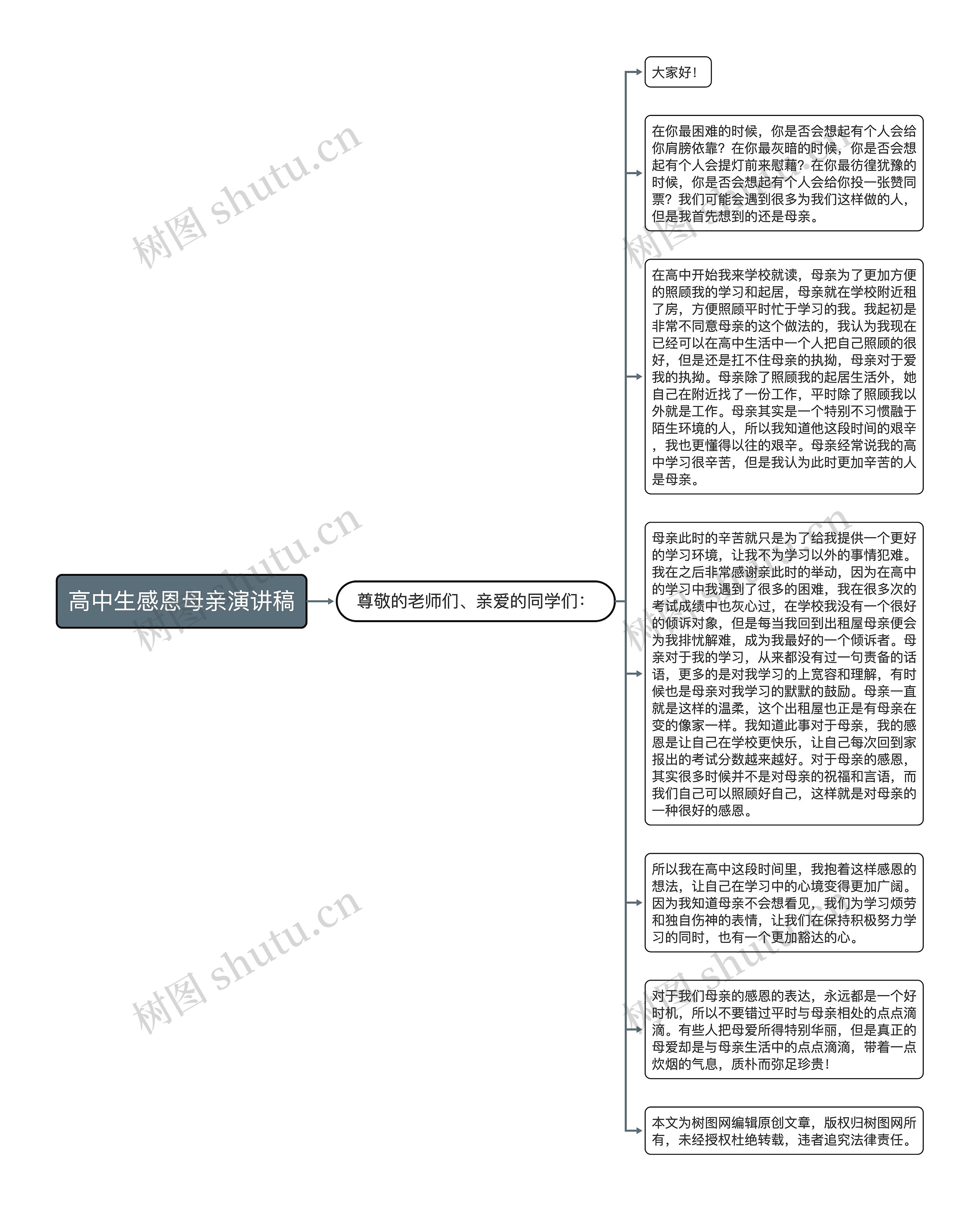 高中生感恩母亲演讲稿