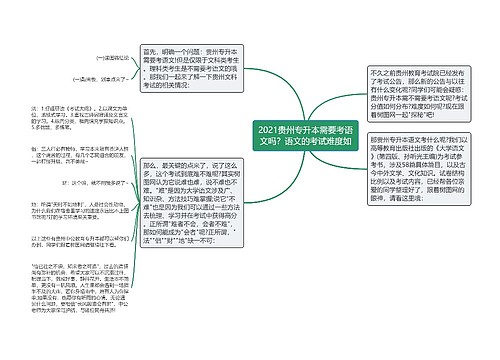 2021贵州专升本需要考语文吗？语文的考试难度如