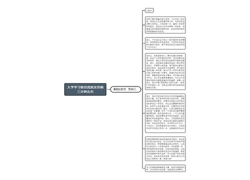 大学学习委员竞选发言稿三分钟左右