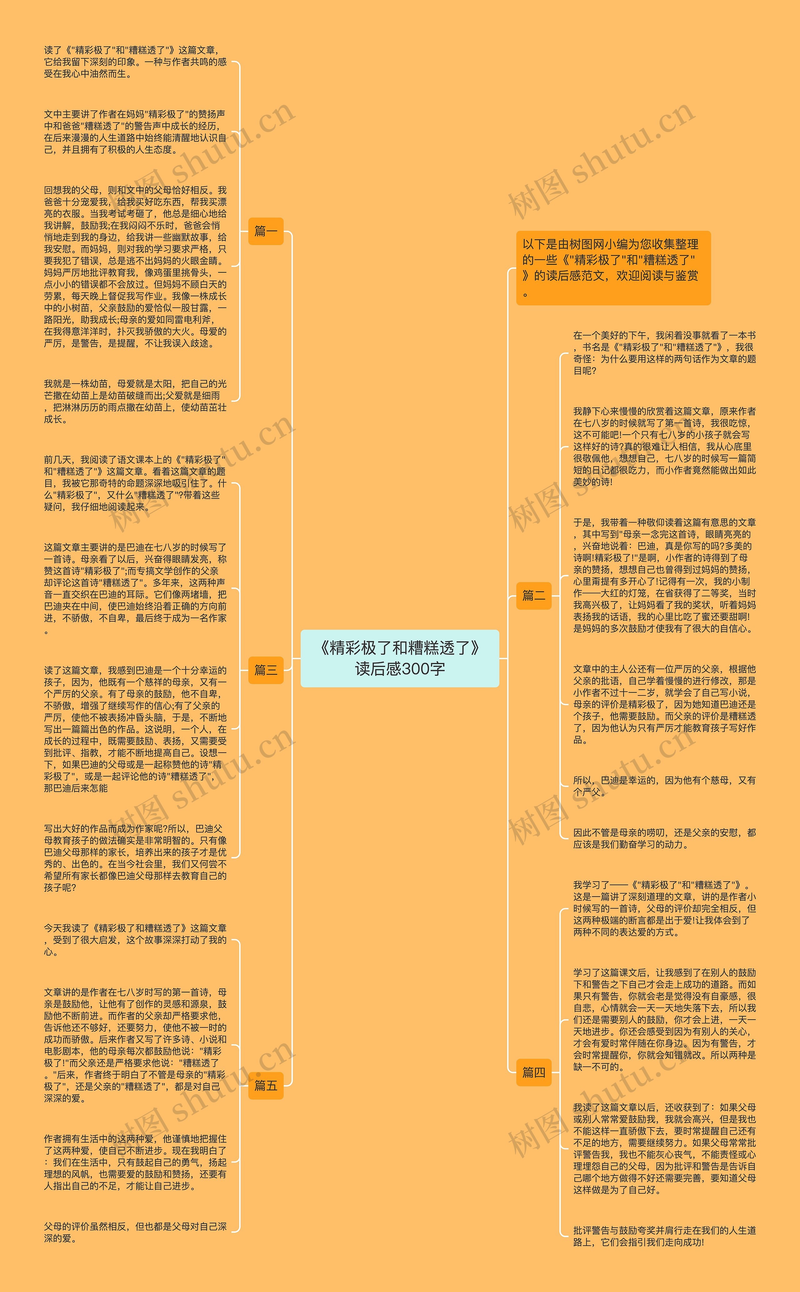 《精彩极了和糟糕透了》读后感300字