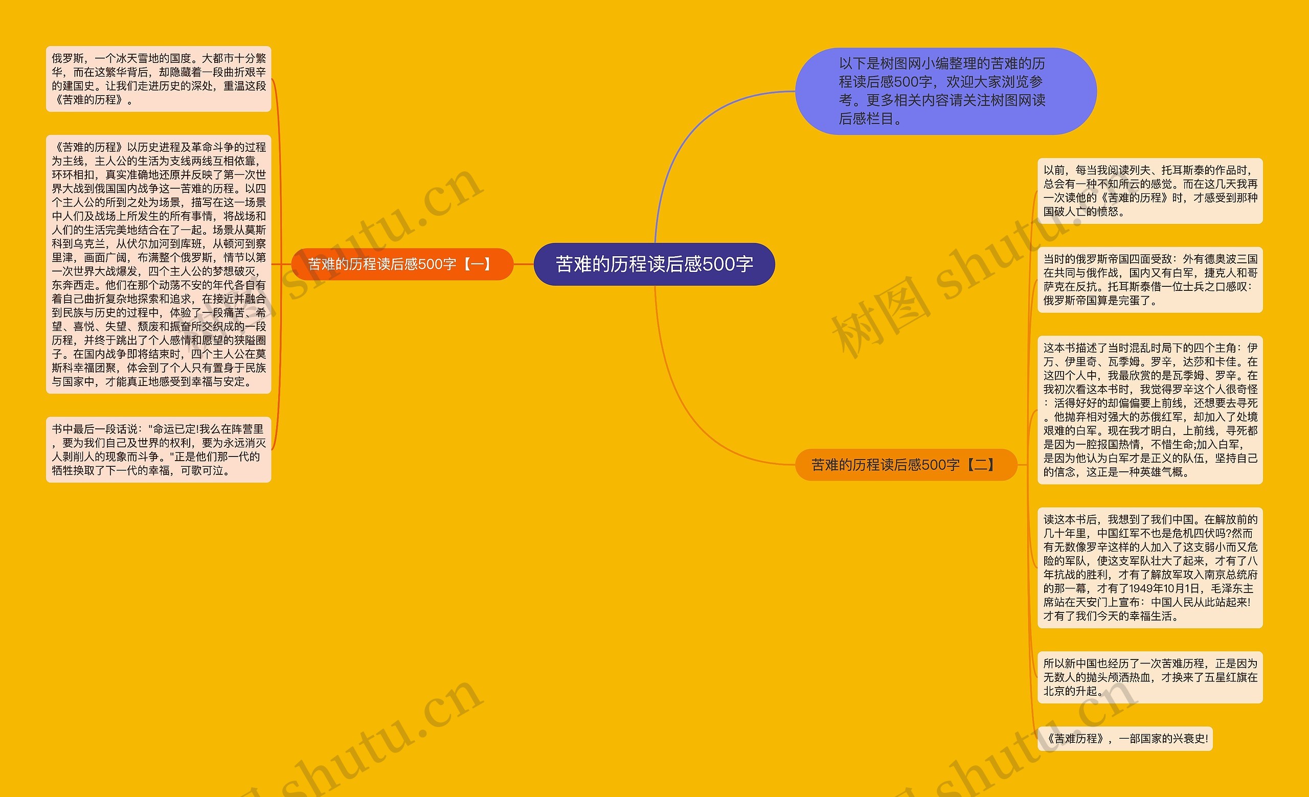 苦难的历程读后感500字