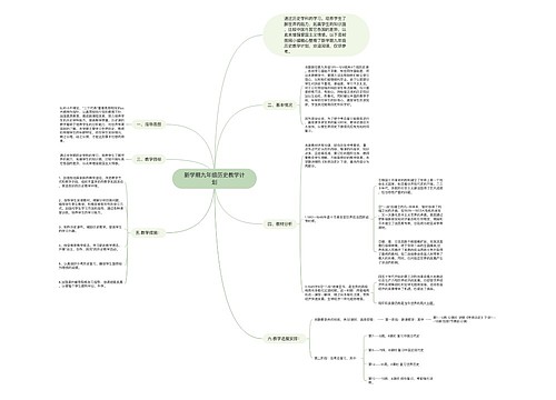 新学期九年级历史教学计划