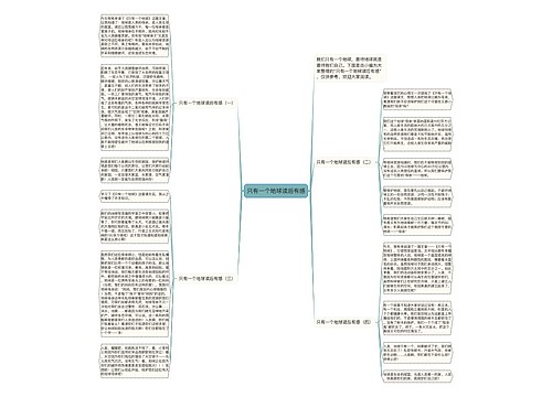 只有一个地球读后有感