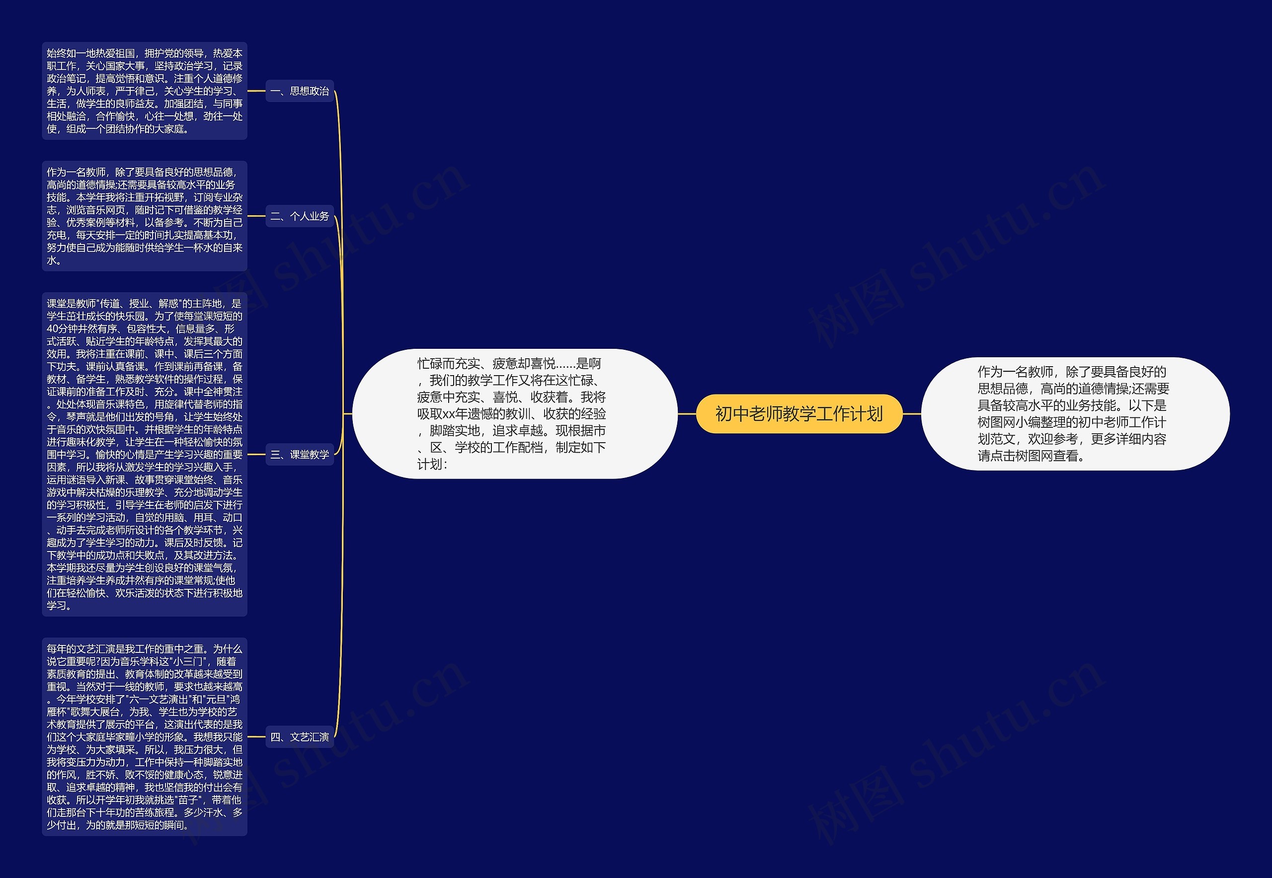 初中老师教学工作计划