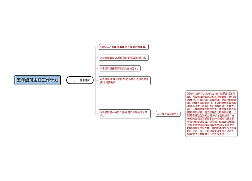 五年级班主任工作计划