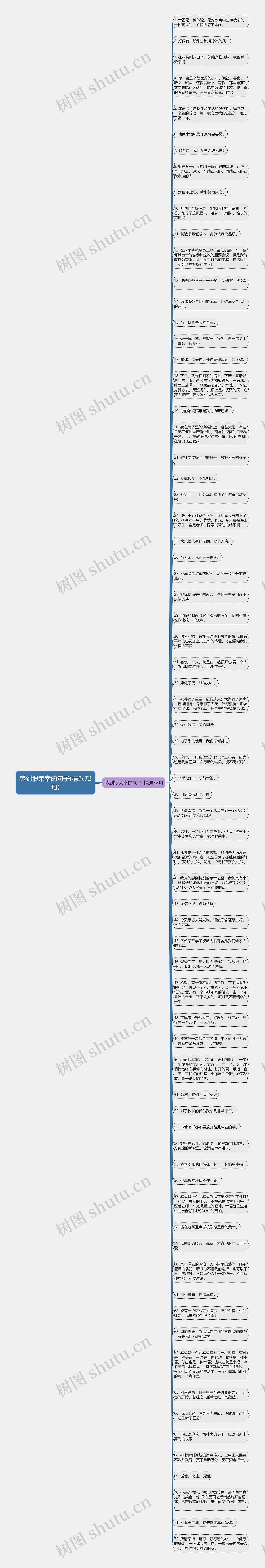 感到很荣幸的句子(精选72句)思维导图