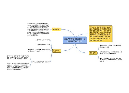 美国AP课程有何优势，适合哪些学生选择？