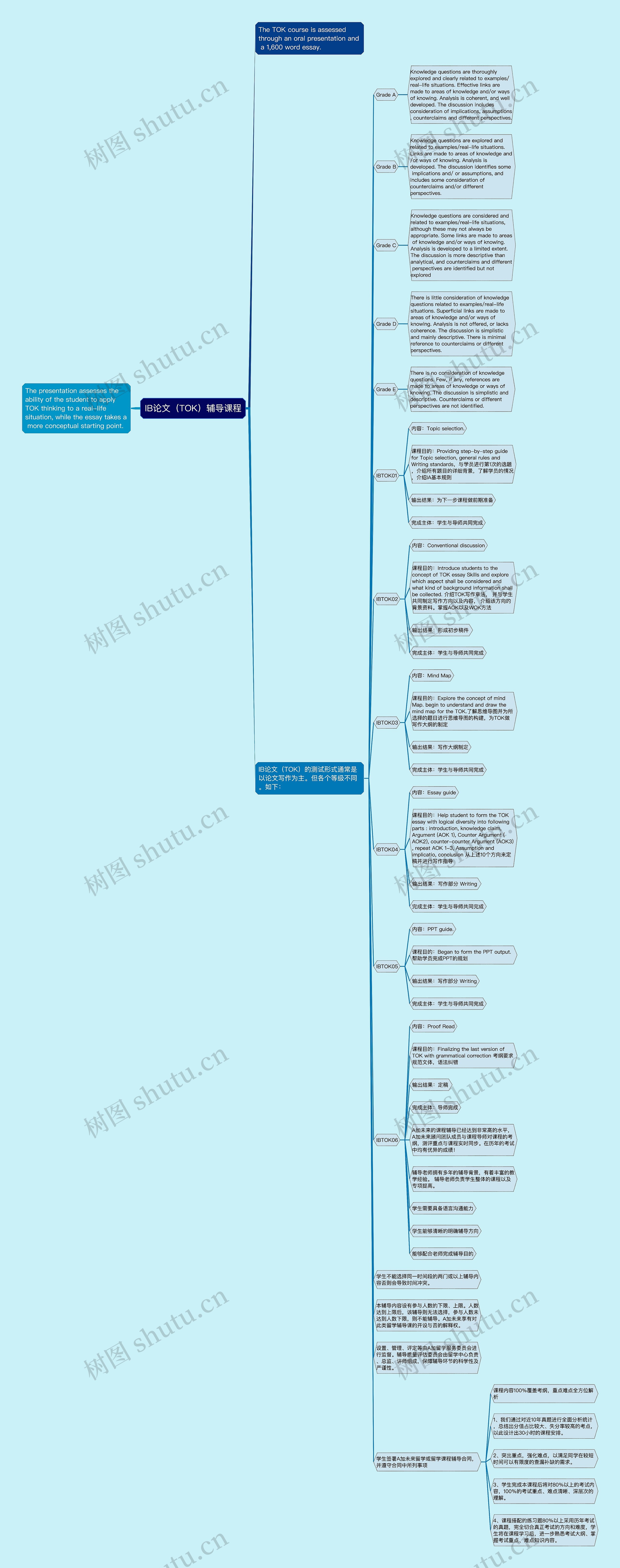 IB论文（TOK）辅导课程思维导图