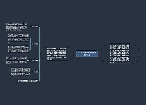 高二语文教师上学期教学工作计划