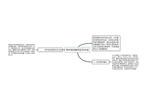 初中语文教师工作计划