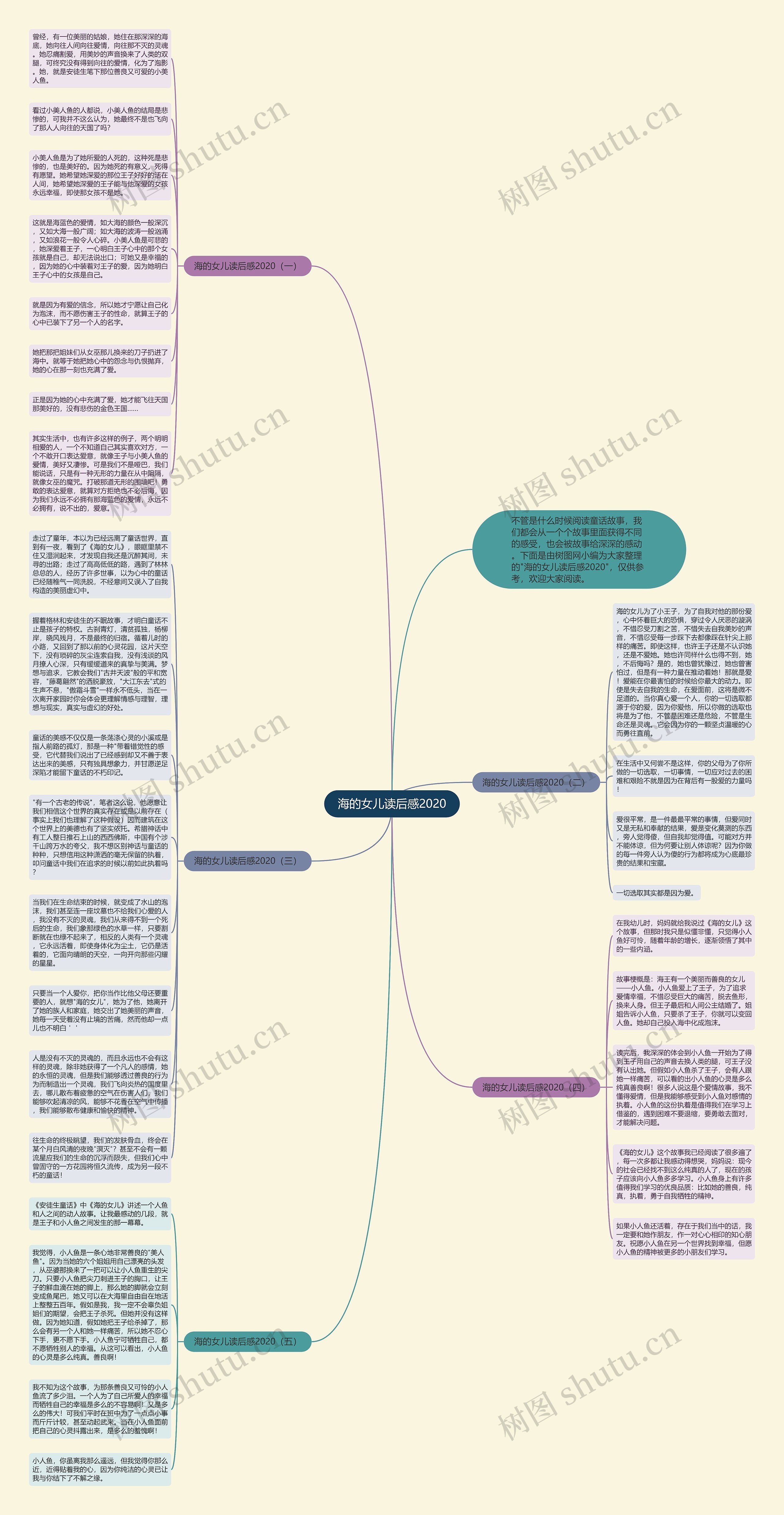 海的女儿读后感2020思维导图