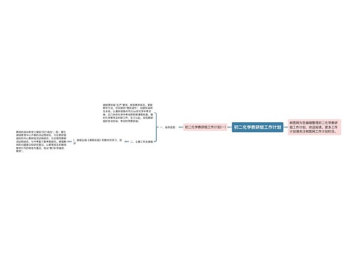 初二化学教研组工作计划