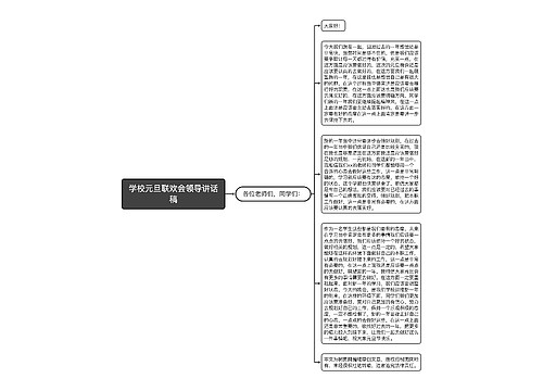 学校元旦联欢会领导讲话稿