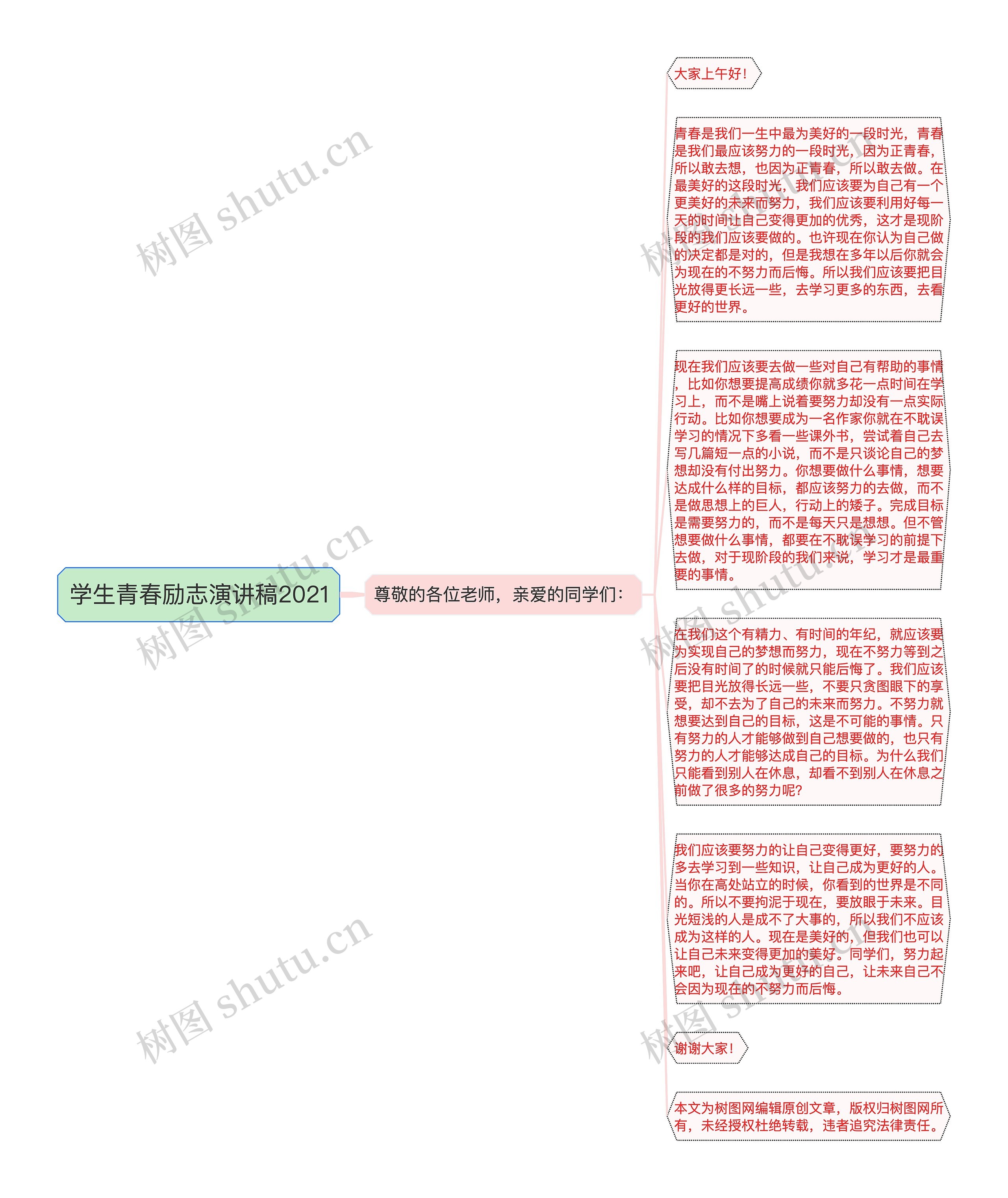 学生青春励志演讲稿2021