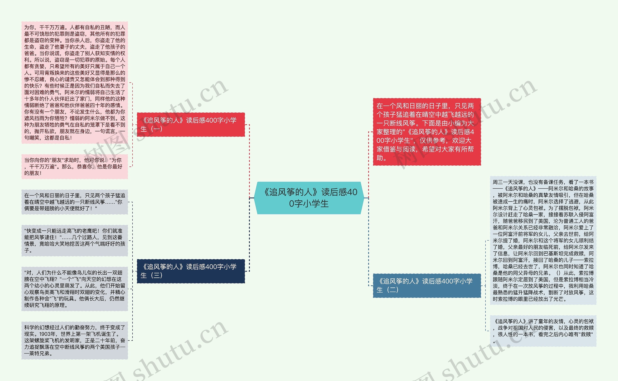 《追风筝的人》读后感400字小学生