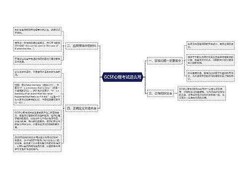 GCSE心理考试这么写