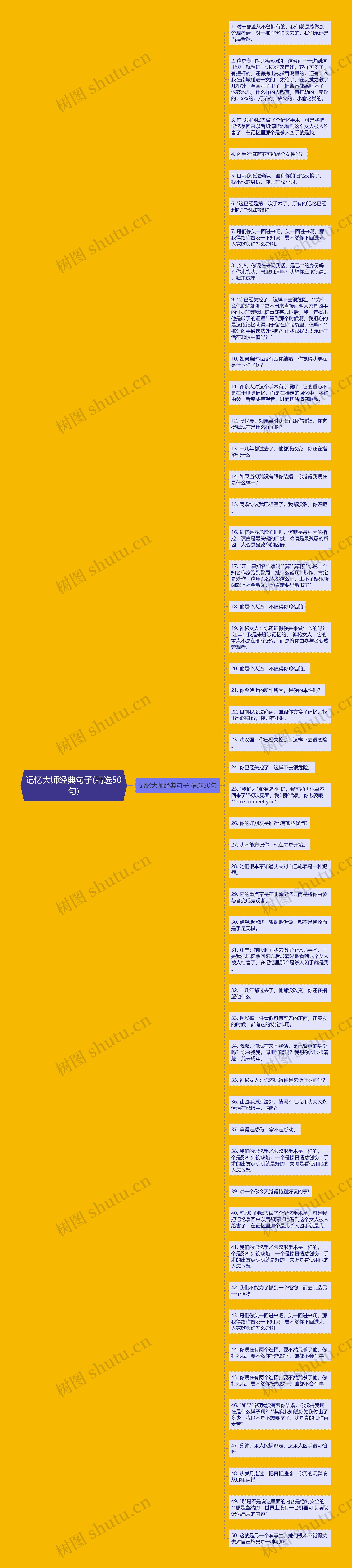 记忆大师经典句子(精选50句)思维导图