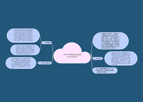 小学一年级班主任上学期工作计划2019