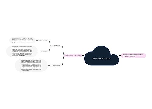 高一历史教师工作计划