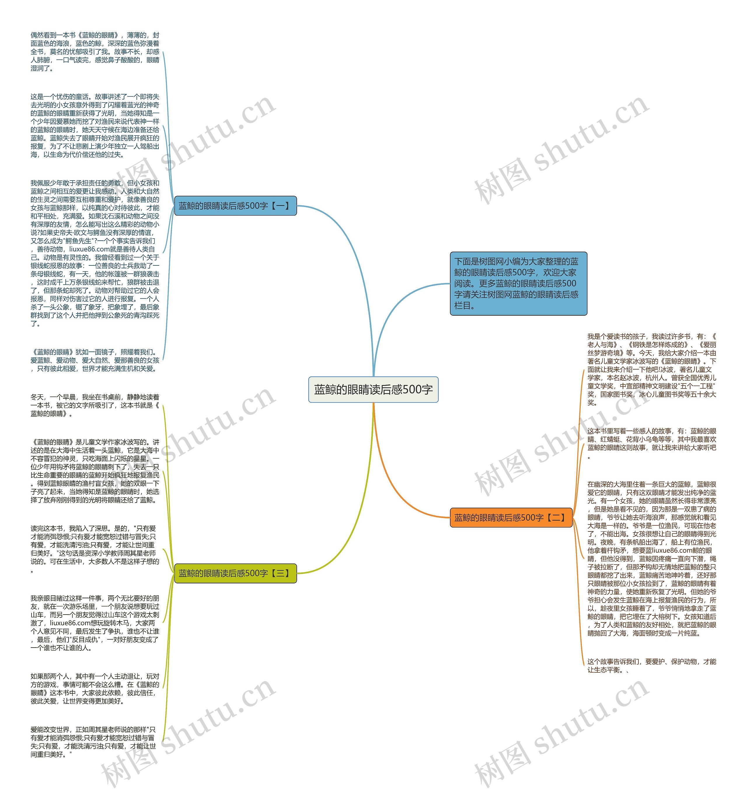 蓝鲸的眼睛读后感500字思维导图