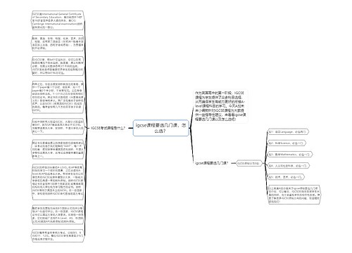 igcse课程要选几门课，怎么选？