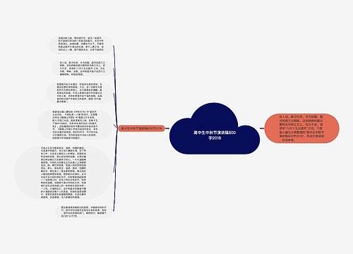 高中生中秋节演讲稿800字2018