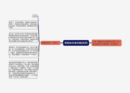 青春励志演讲稿(优秀)