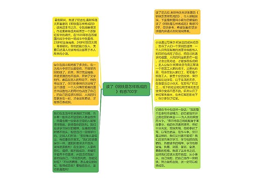 读了《钢铁是怎样炼成的》有感700字