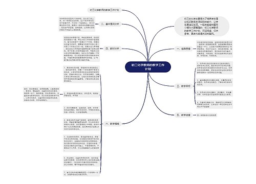 初三化学教师的教学工作计划