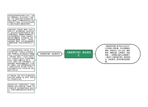 《海底两万里》 读后感范文