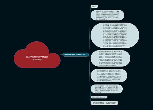 高三学生代表开学典礼发言稿800字