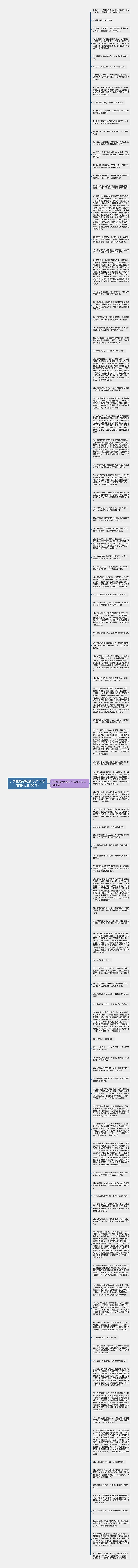 小学生描写风景句子150字左右(汇总105句)思维导图