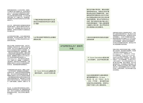 AP没考好怎么办？该如何补救