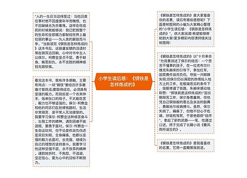 小学生读后感：《钢铁是怎样炼成的》