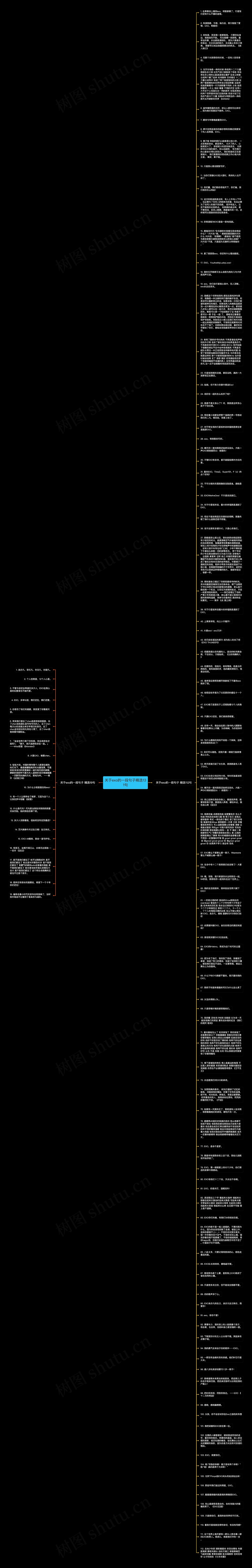 关于exo的一段句子精选131句思维导图