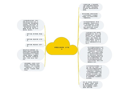 青春励志演讲稿：永不放弃