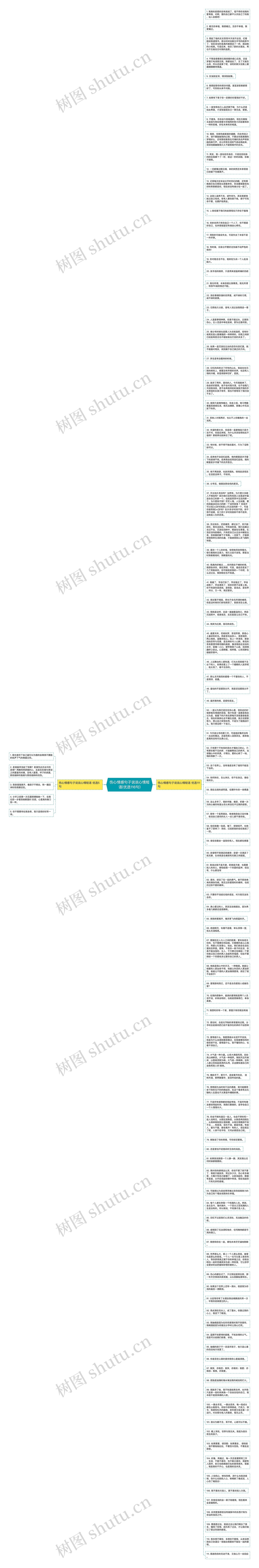 伤心情感句子说说心情短语(优选116句)思维导图