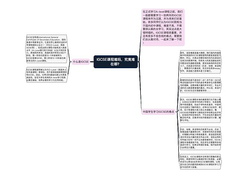 IGCSE课程难吗，究竟难在哪？