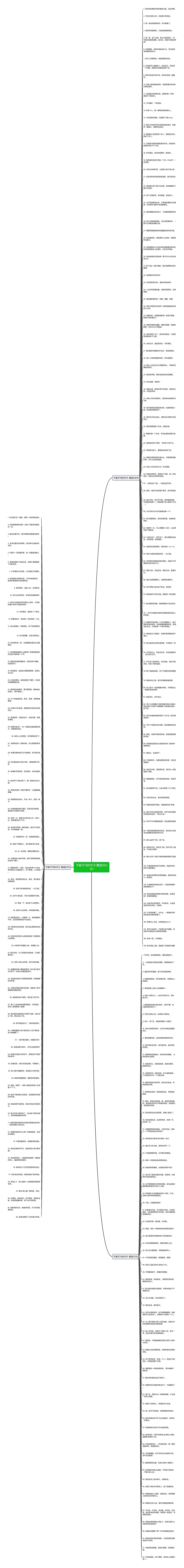不能不污的句子(精选263句)思维导图