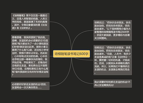 培根随笔读书笔记600字