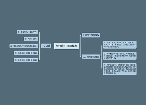 红领巾广播稿模板