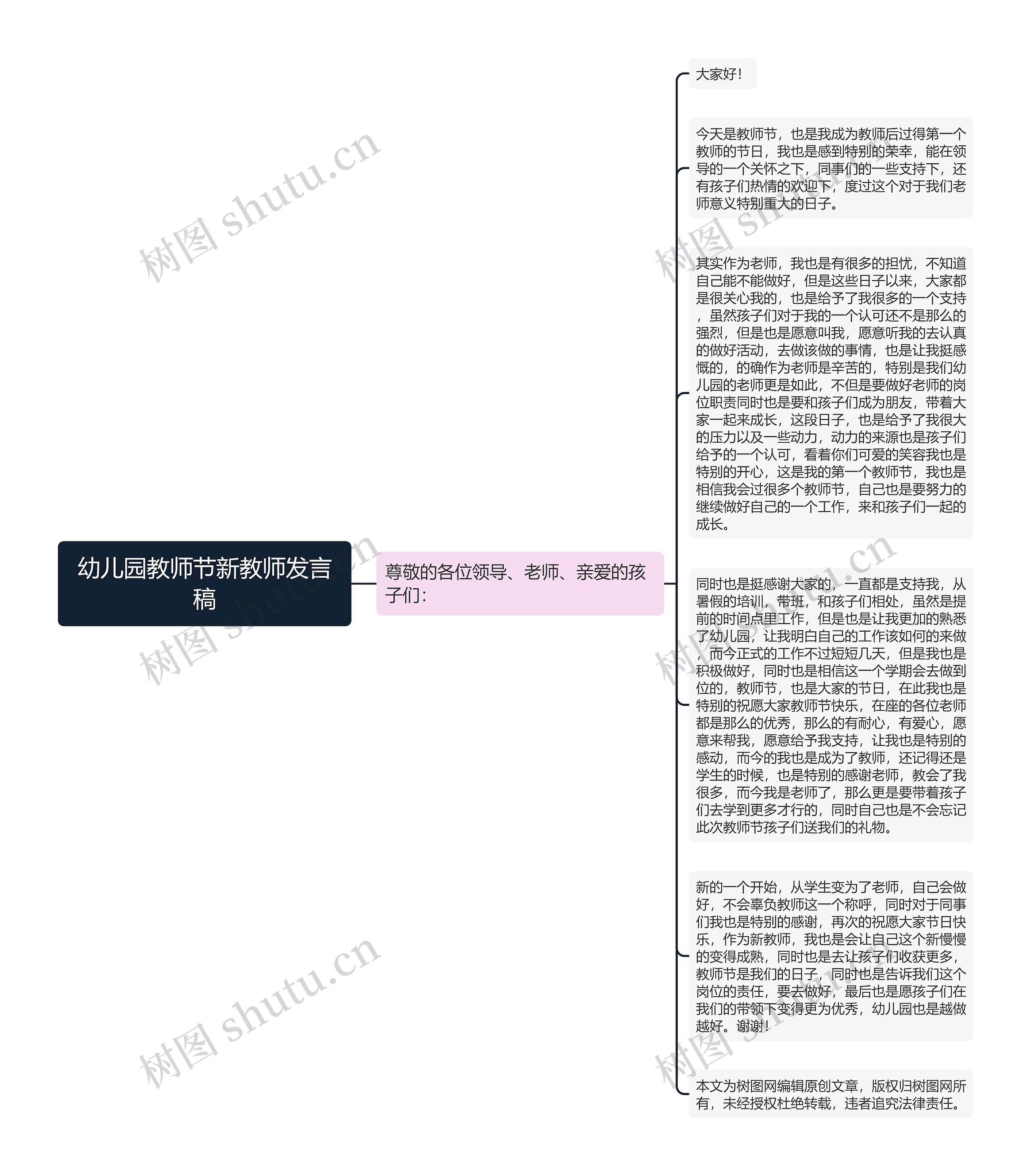 幼儿园教师节新教师发言稿