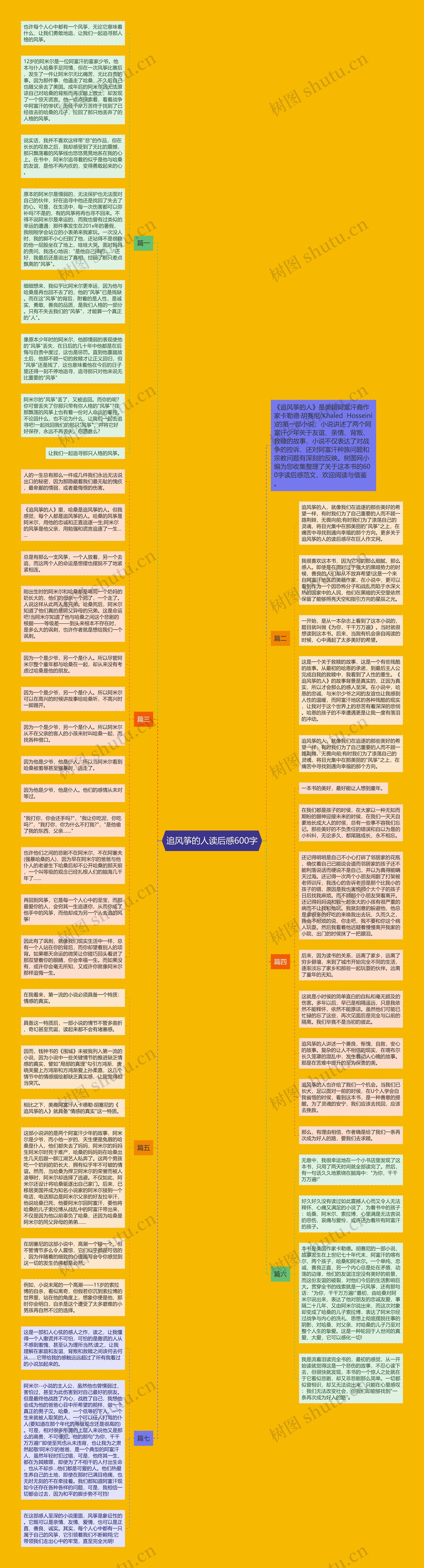 追风筝的人读后感600字思维导图