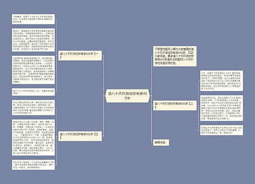 读八十天环游地球有感400字