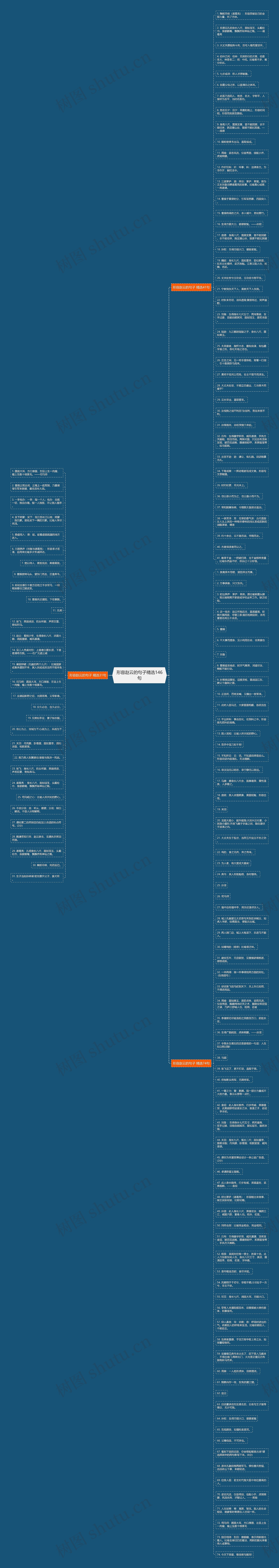 形容赵云的句子精选146句思维导图
