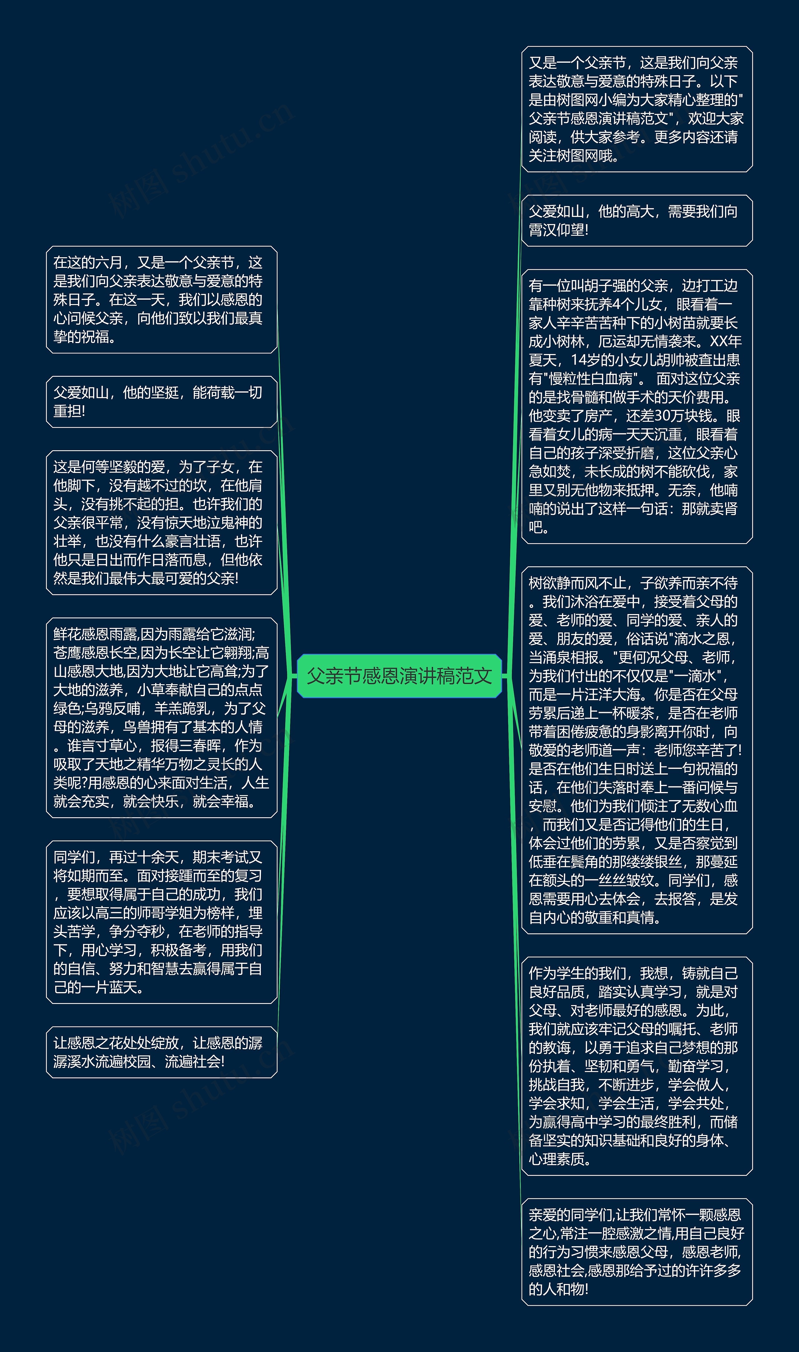 父亲节感恩演讲稿范文