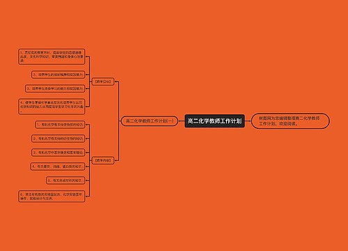 高二化学教师工作计划