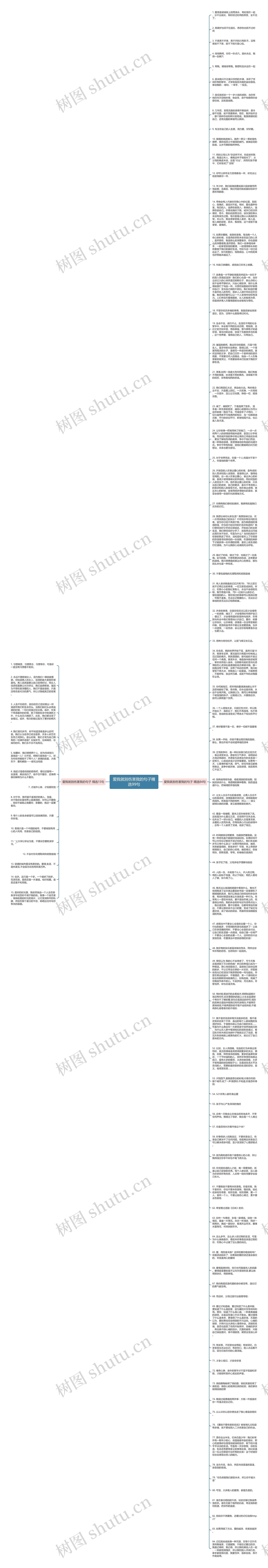 爱我就别伤害我的句子精选99句思维导图