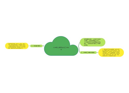 六年级上期班主任工作计划