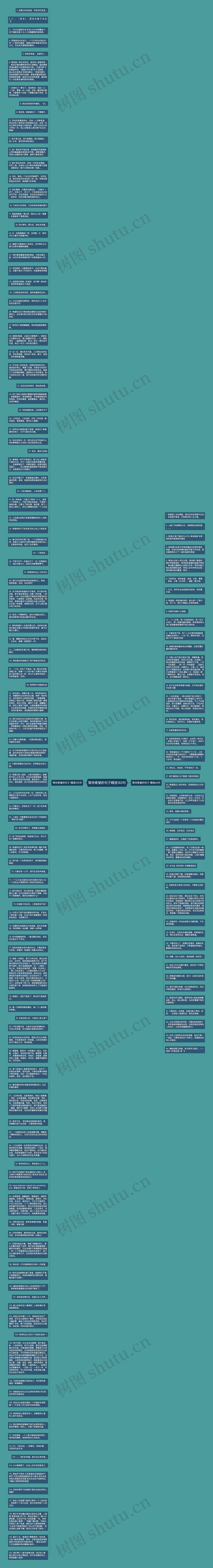 等待希望的句子精选163句思维导图